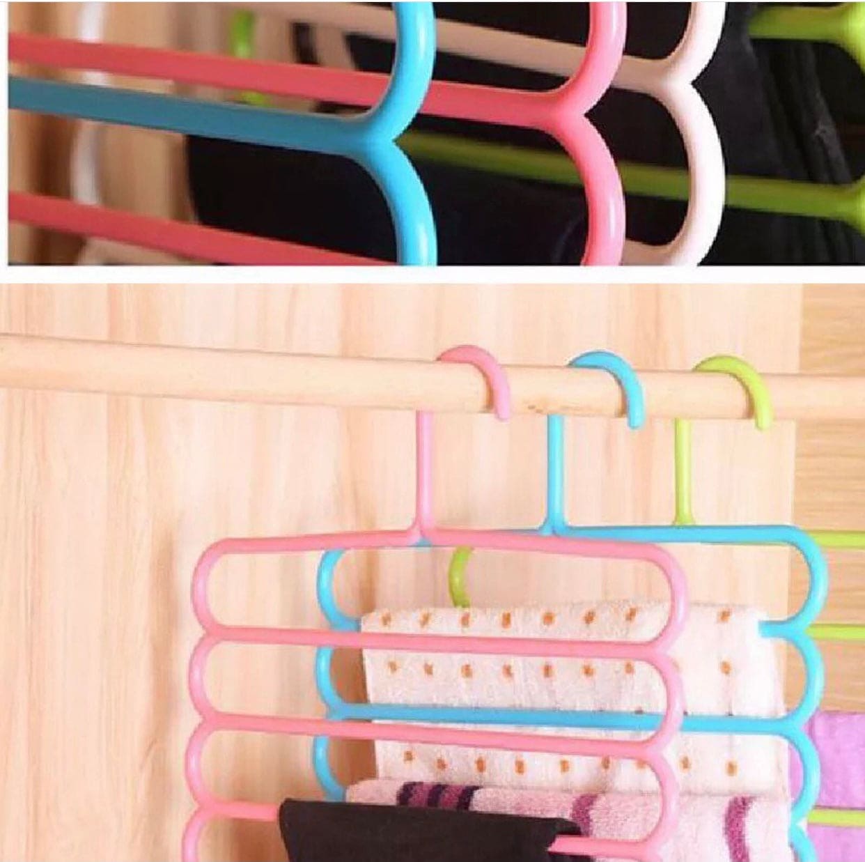 5 Layer Colorful Hanger, Multifunctional Clothes Hanger, Pants Hangers, Holders Trousers, Hanger Storage Rack, Clothes Hanger, Wardrobe Closet Organization, Clothing Hangers 5 Layer Colorful Hanger, Multifunctional Clothes Hanger, Pants Hangers, Holders Trousers, Hanger Storage Rack, Clothes Hanger, Wardrobe Closet Organization, Clothing Hangers